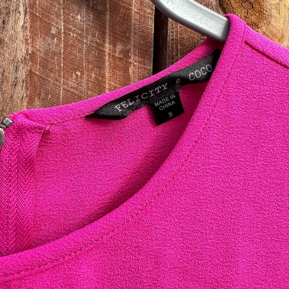 FELICITY & COCO WOMENS HOT PINK DRESS - Picture 2 of 5